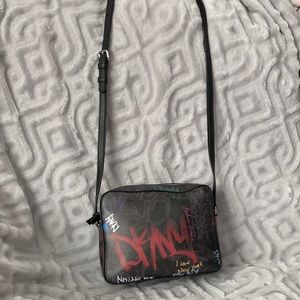 DKNY Tilly Graffiti Logo Camera Crossbody